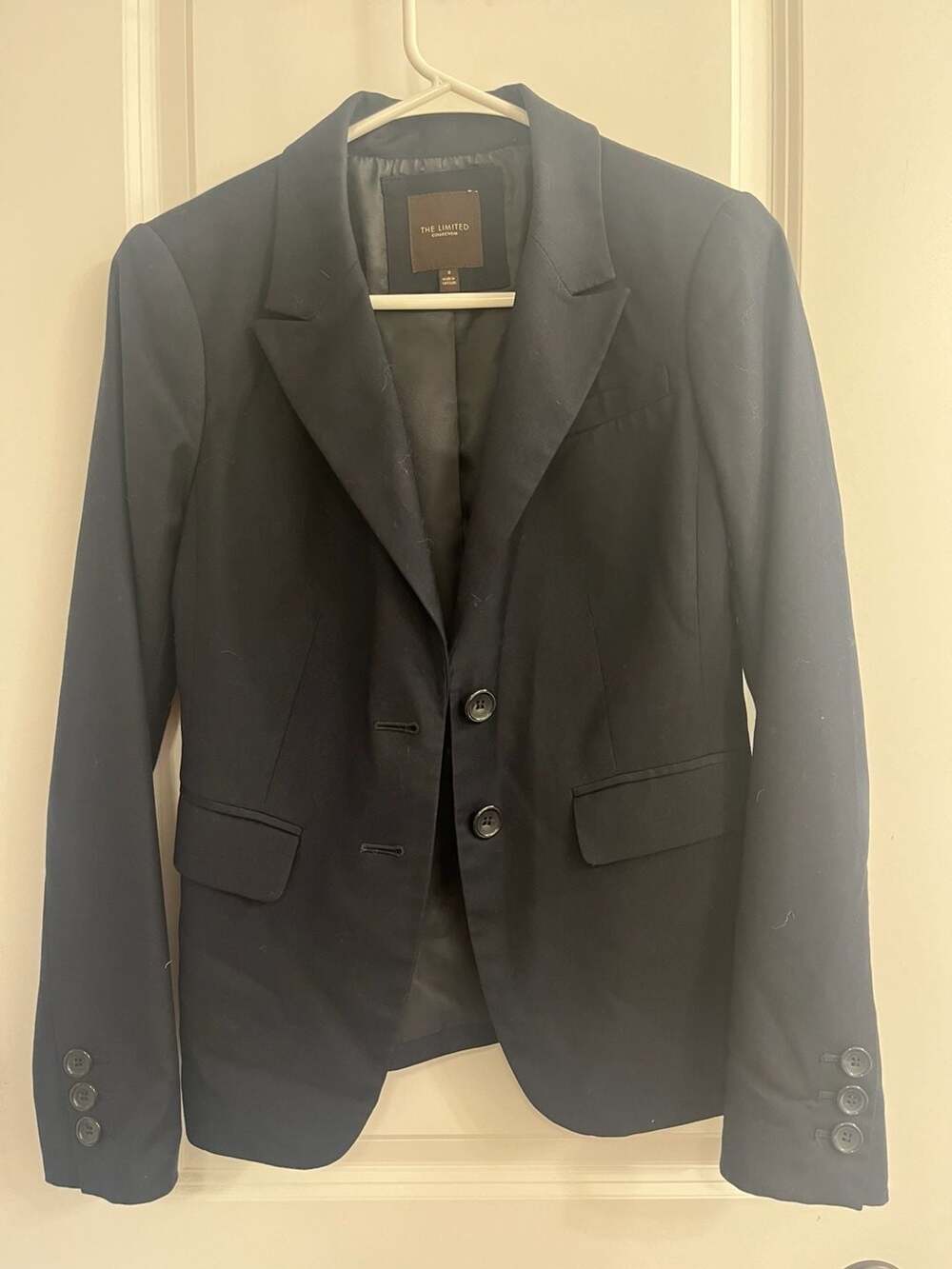 The Limited Collection Women's Navy Two-Button Blazer